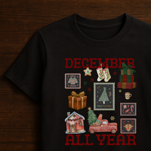 December All Year Christmas Unisex T-Shirt